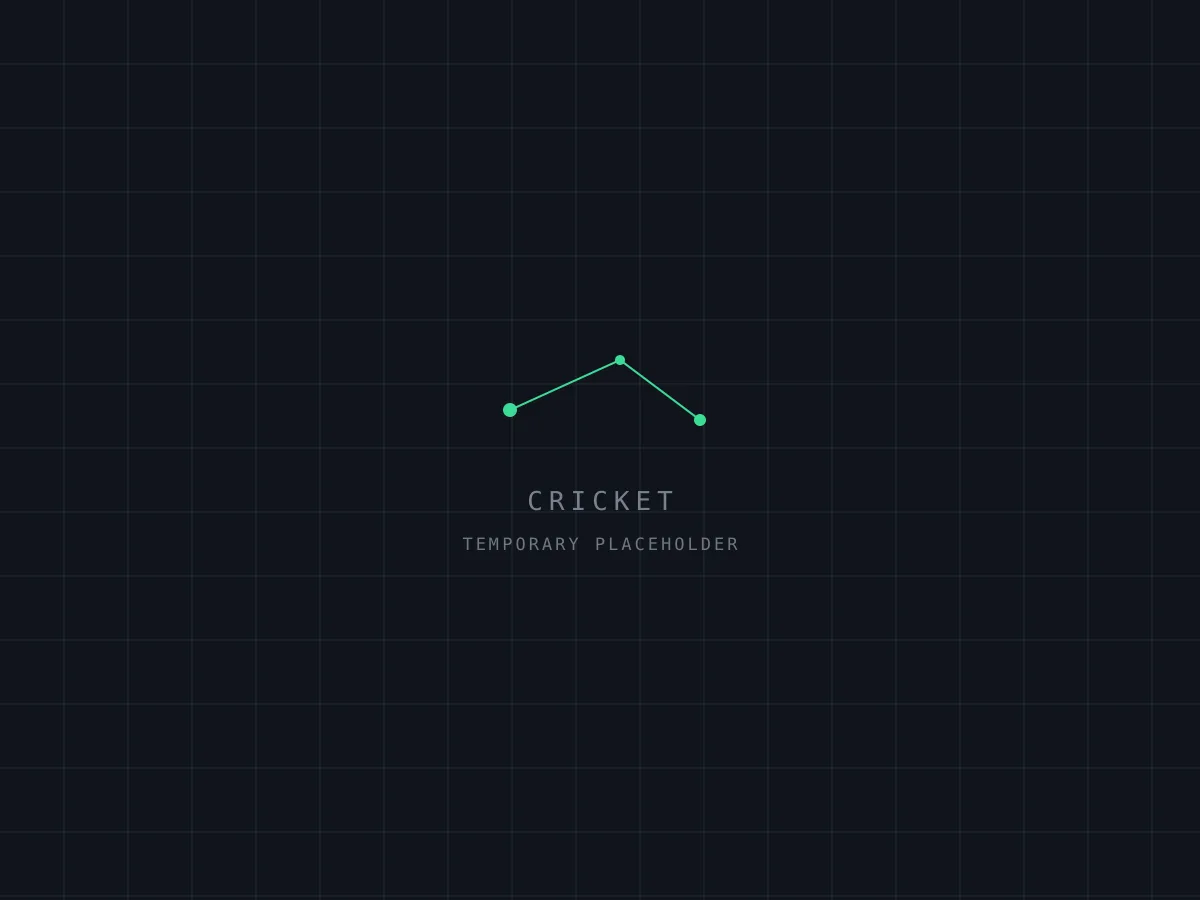 Placeholder graphic for a cricket photo