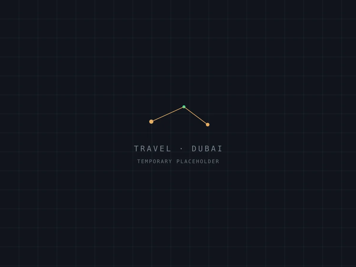 Placeholder graphic for a travel photo — desert horizon