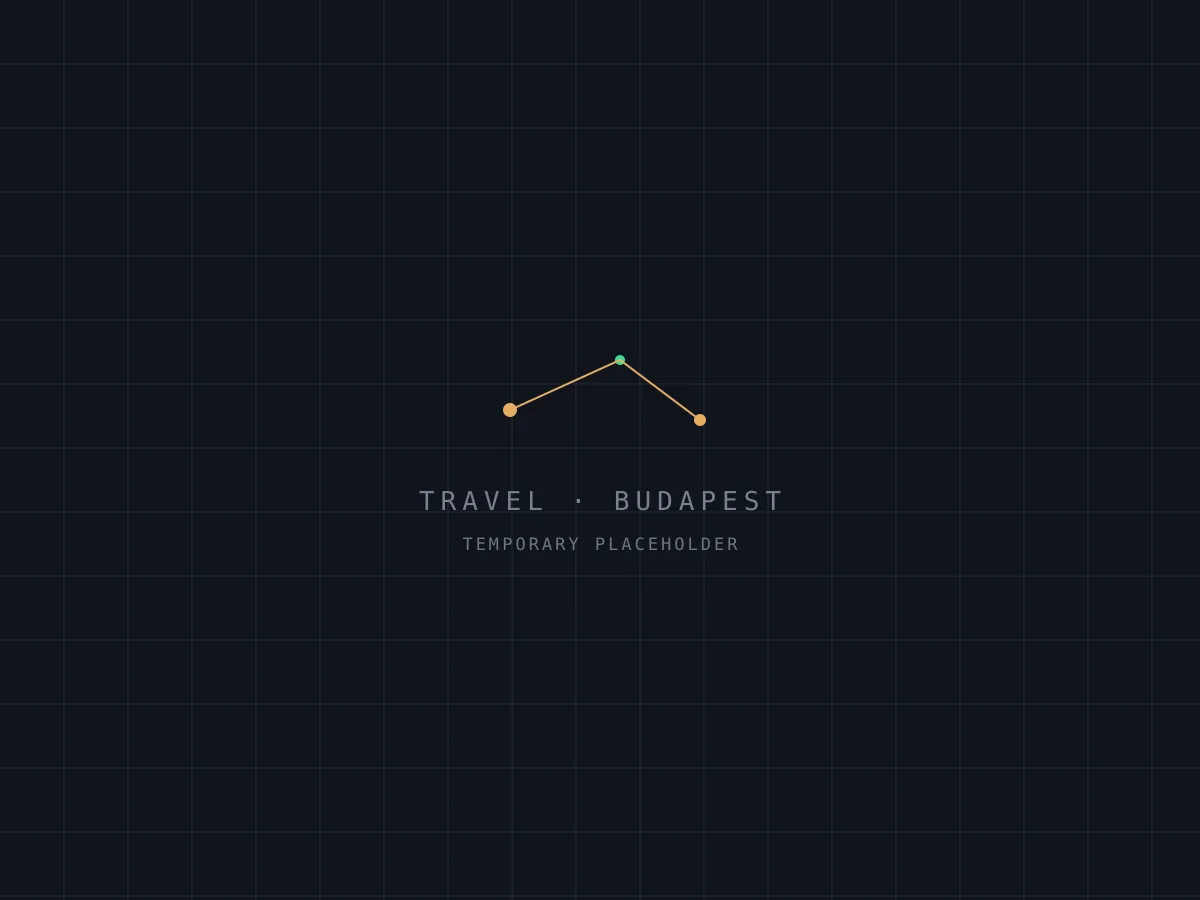 Placeholder graphic for a travel photo — European city street